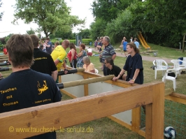 Riesenkickerturnier im Sommerbad Stadensen
